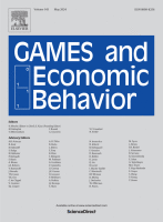 Games and Economic Behavior journal cover